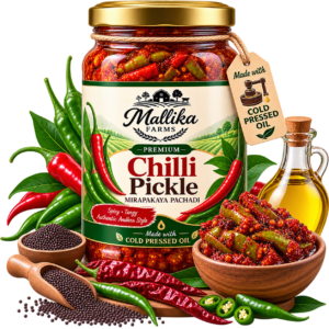 Premium Chilli Pickle Product Display