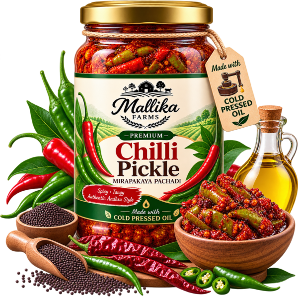 Premium Chilli Pickle Product Display