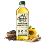 Mallika Farms Sunflower Oil Display