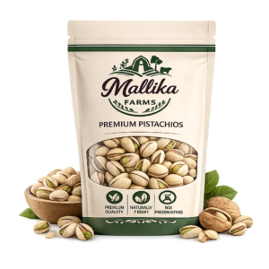 Mallika Farms Premium Pistachios Display
