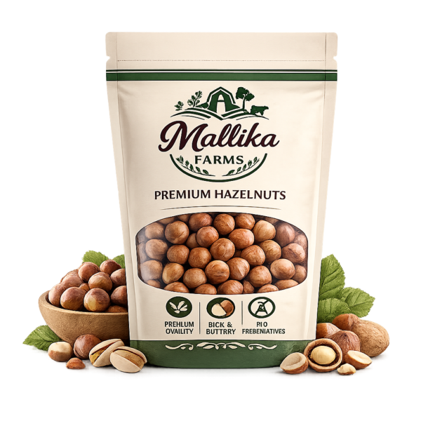 Mallika Farms Premium Hazelnuts Pouch