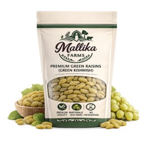 Mallika Farms Green Raisins Showcase