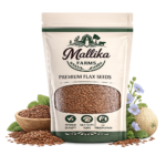 Mallika Farms Premium Flax Seeds Display