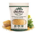 Mallika Farms Yellow Mustard Seeds Package