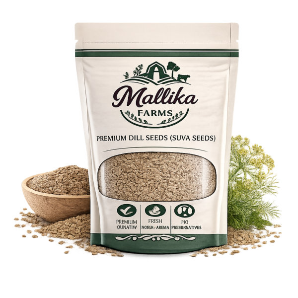 Mallika Farms Premium Dill Seeds Display